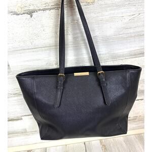 Aldo Women’s Black Leather Tote Shoulder Bag Classy Work Dress Purse NEW